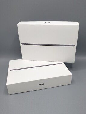 Gag Gift 2 EMPTY BOXES for Apple iPad 8th Gen WiFi 128GB Space Gray Storage Box